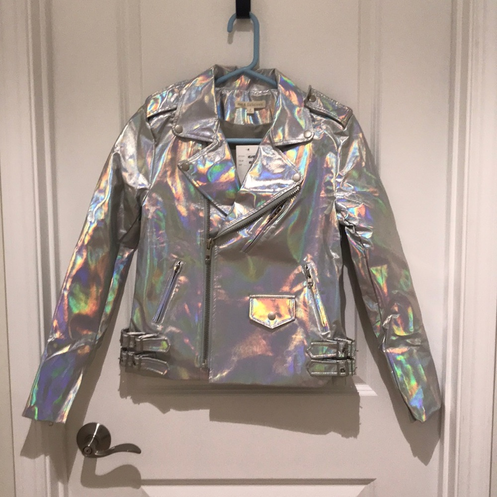 Holographic Moto Jacket